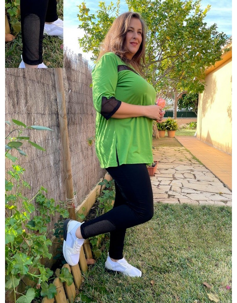 Legging rejilla Velika 2|Tres XL | Tallas grandes a buen precio